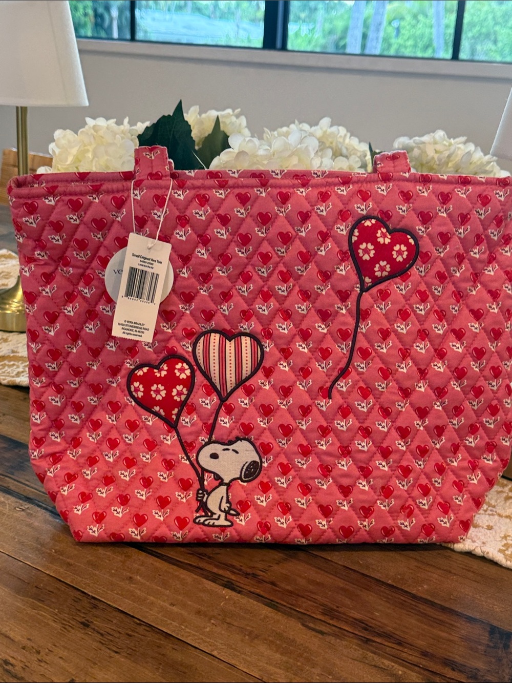 Vera Bradley Pink Quilted Small Tote -Love is in the Air🩷♥️ - Picture 4 of 5